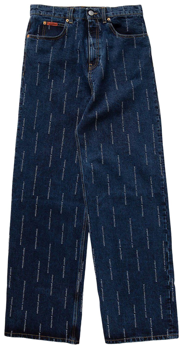 Martine Rose Woven Wide Leg Jean Mid WashExpect Perfection