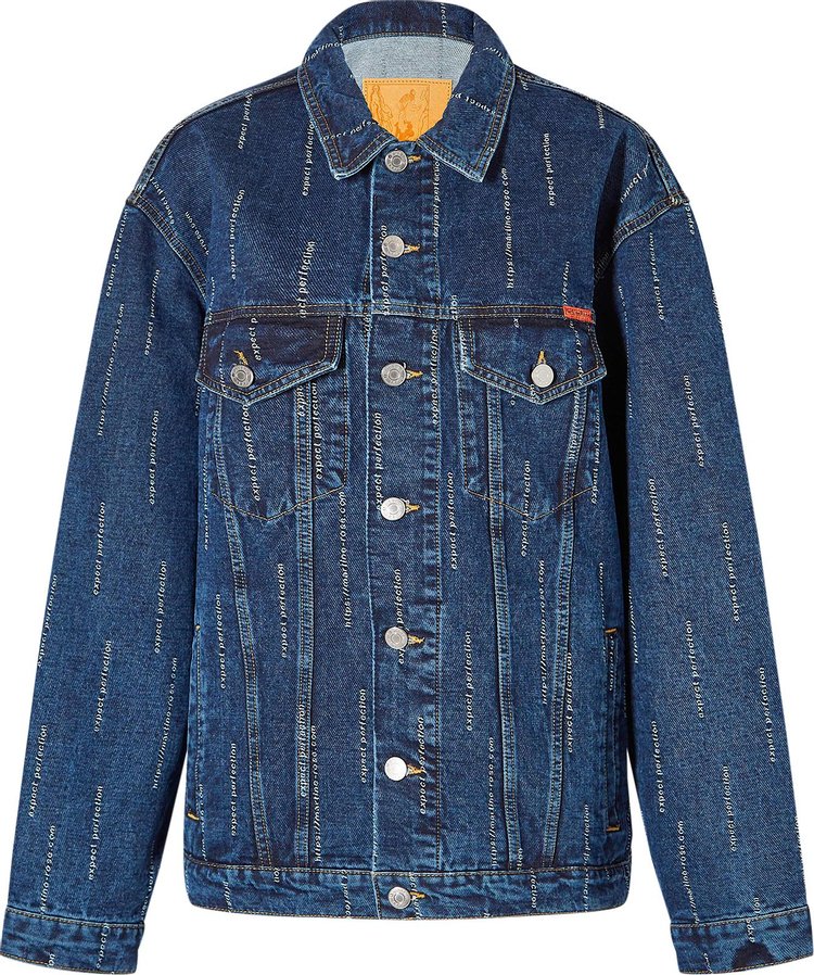 Martine Rose Woven Oversized Denim Jacket Mid WashExpect Perfection