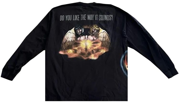 Cactus Jack by Travis Scott Utopia Circus Maximus Sound Long Sleeve Tee Black