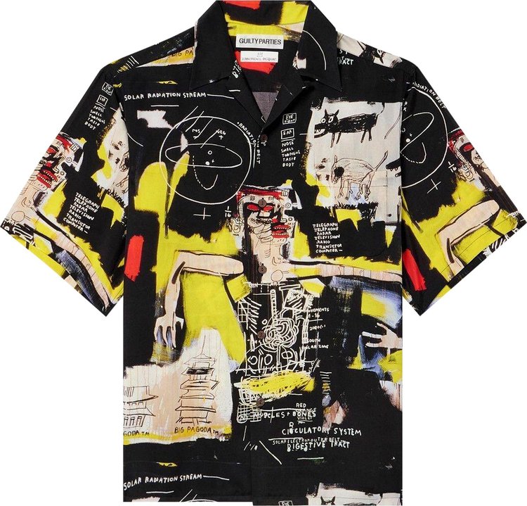 Wacko Maria x Jean Michel Basquiat Short Sleeve Hawaiian Shirt Type 1 Multicolor