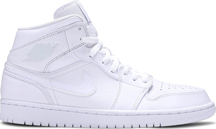 Air Jordan 1 Mid Triple White 2018