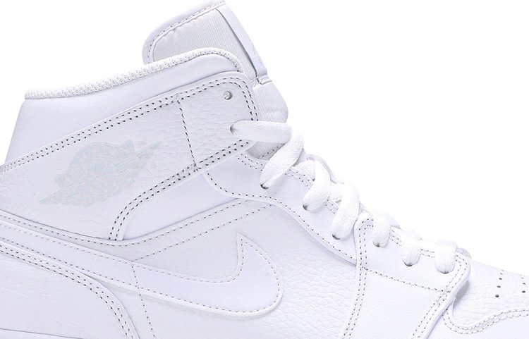 Air Jordan 1 Mid Triple White 2018