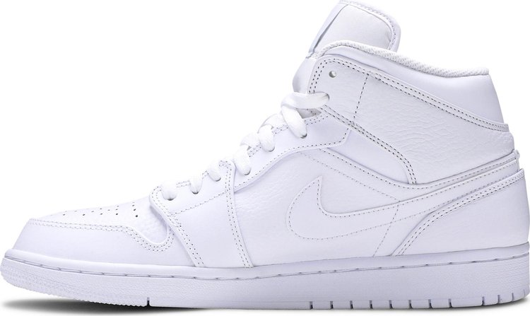 Air Jordan 1 Mid Triple White 2018