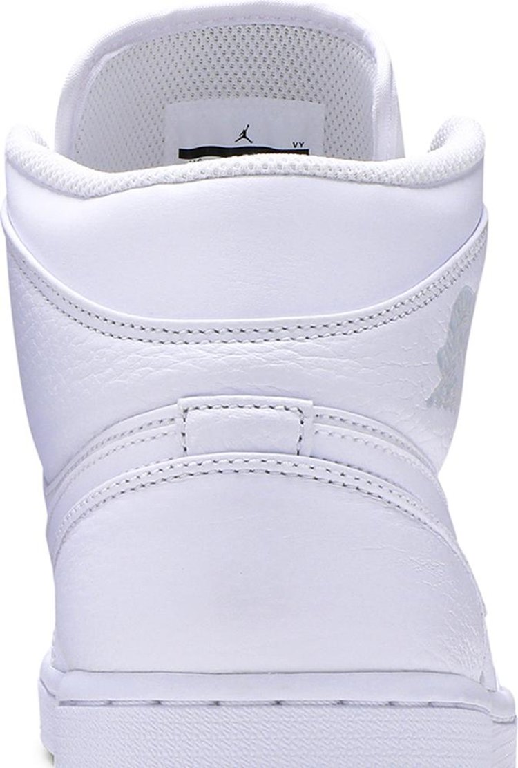 Air Jordan 1 Mid Triple White 2018