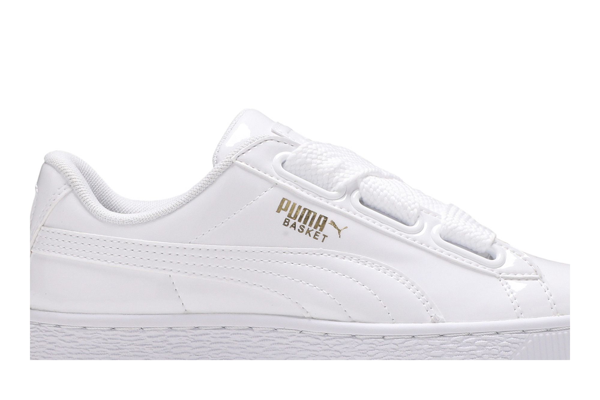Buy Wmns Basket Heart Patent White 363073 02 GOAT UK