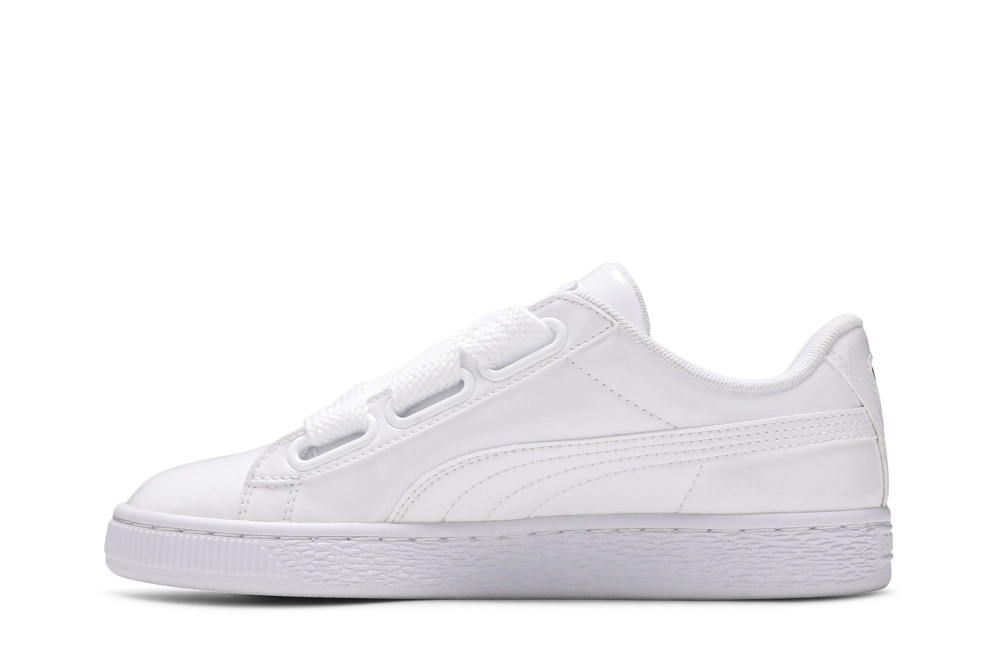 Buy Wmns Basket Heart Patent White 363073 02 GOAT
