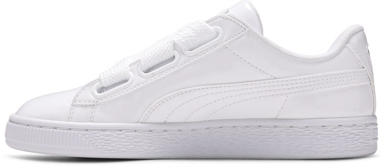 Puma Wmns Basket Heart Patent White