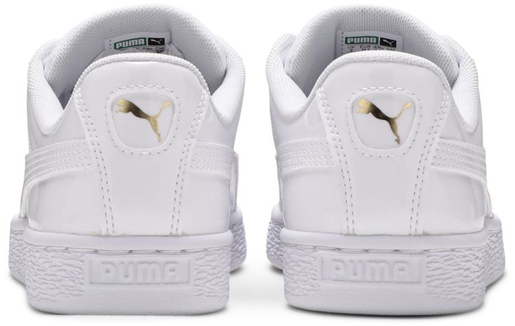 Puma Wmns Basket Heart Patent White