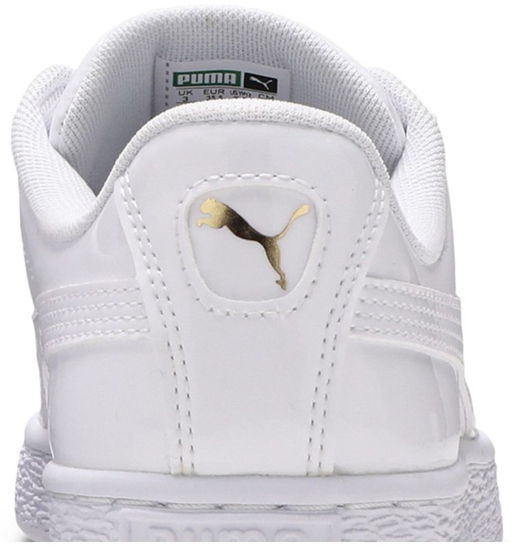 Puma Wmns Basket Heart Patent White
