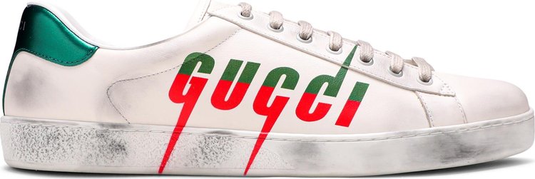 Gucci Ace Gucci Blade   Distressed White