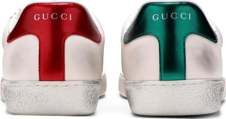 Gucci Ace Gucci Blade   Distressed White