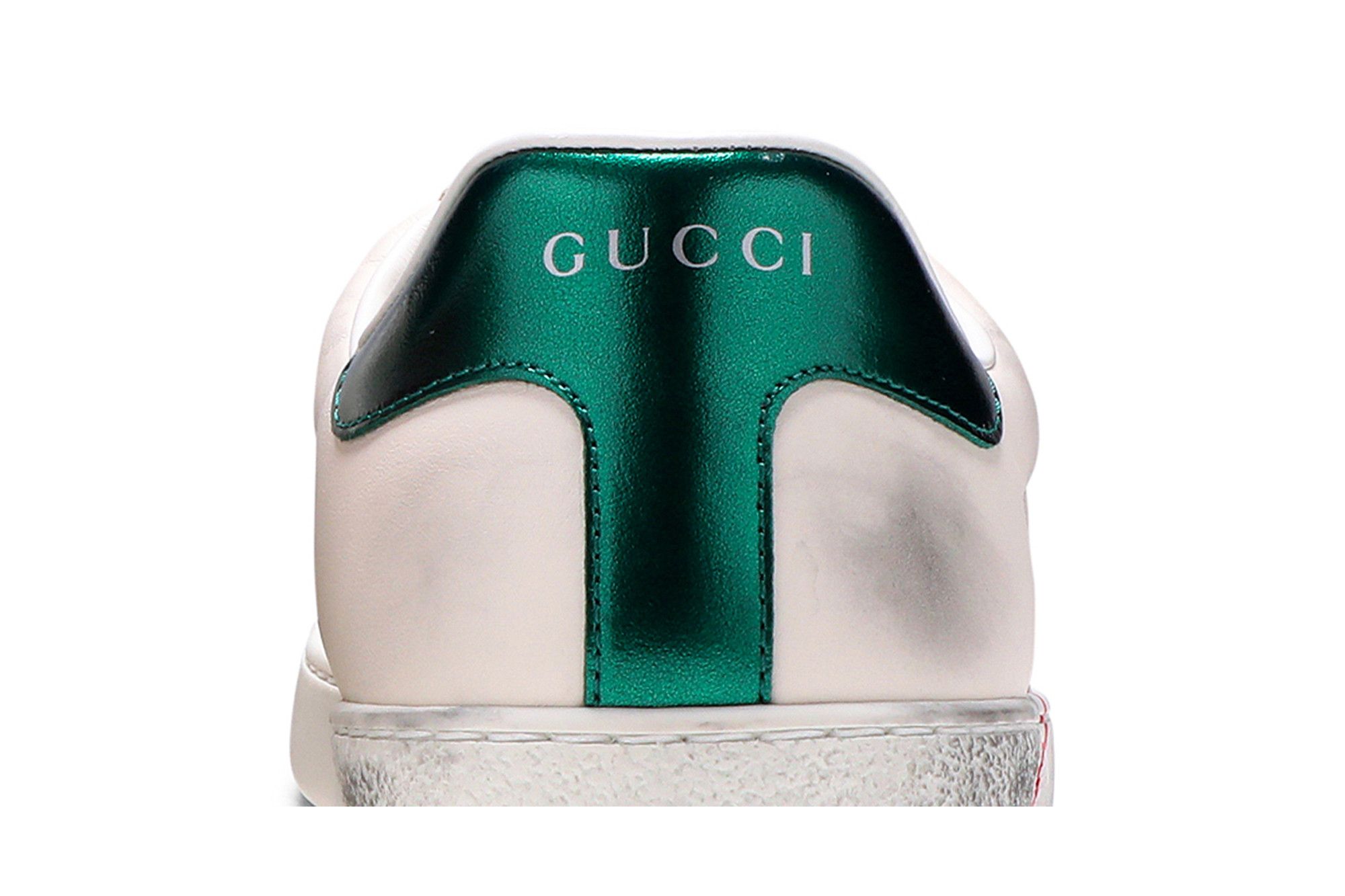 GUCCI ホワイト38.5 GUCCI Rubber Gucci Logo Womens Platform 20/60mm Slide