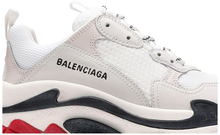 Balenciaga Wmns Triple S Sneaker White Black Red 2019
