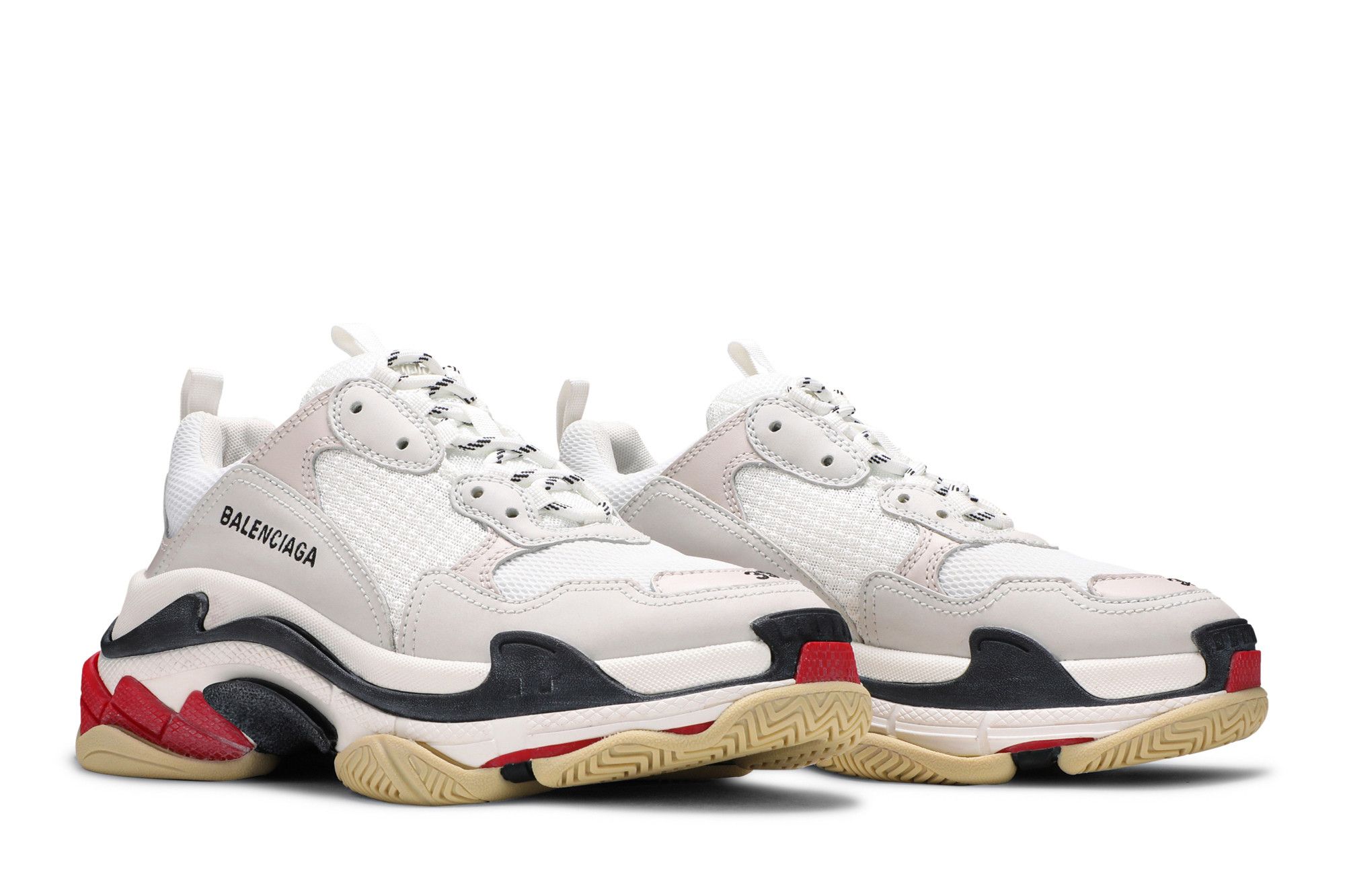 Size 5.0 Balenciaga Wmns Triple S Sneaker White Black Red 2019