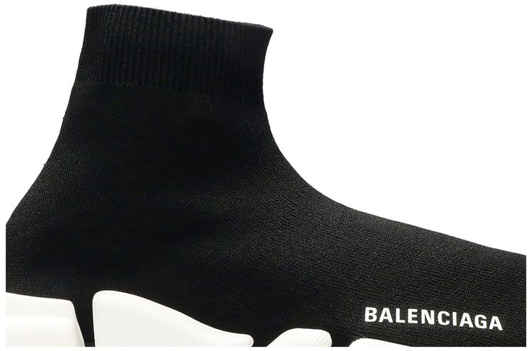 Balenciaga Wmns Speed 2 Trainer Knit Black White