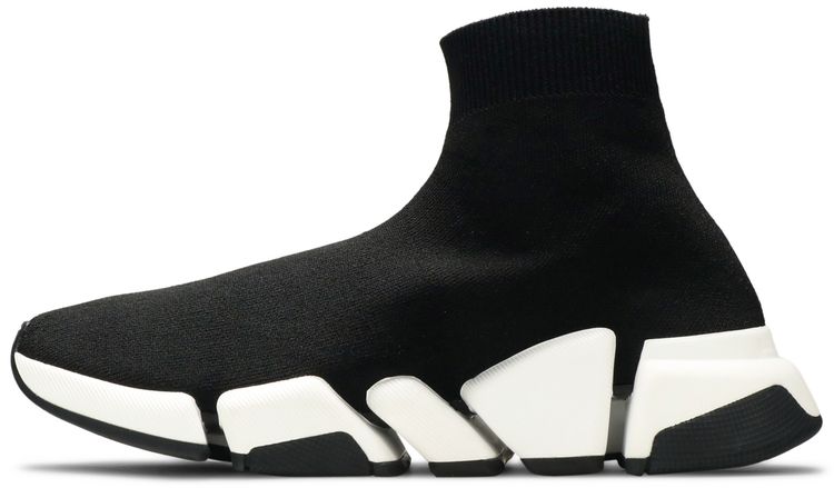Balenciaga Wmns Speed 2 Trainer Knit Black White