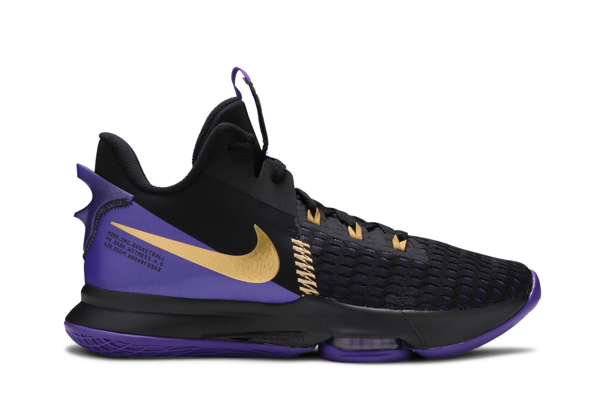Buy LeBron Witness 5 Fierce Purple Metallic Gold CQ9380 003 GOAT CA