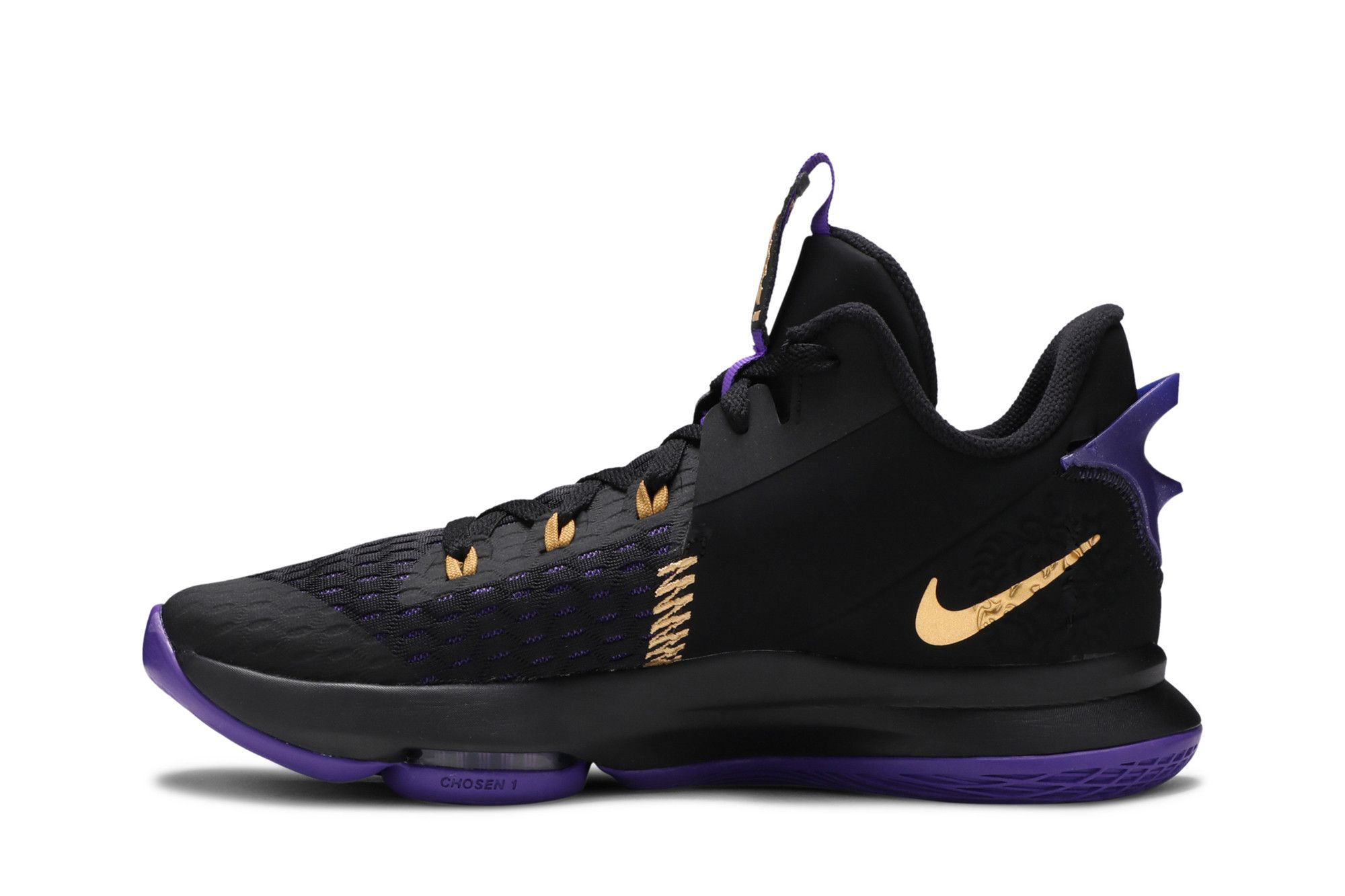 Gold and purple sneakers clearance