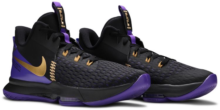 LeBron Witness 5 Fierce Purple Metallic Gold