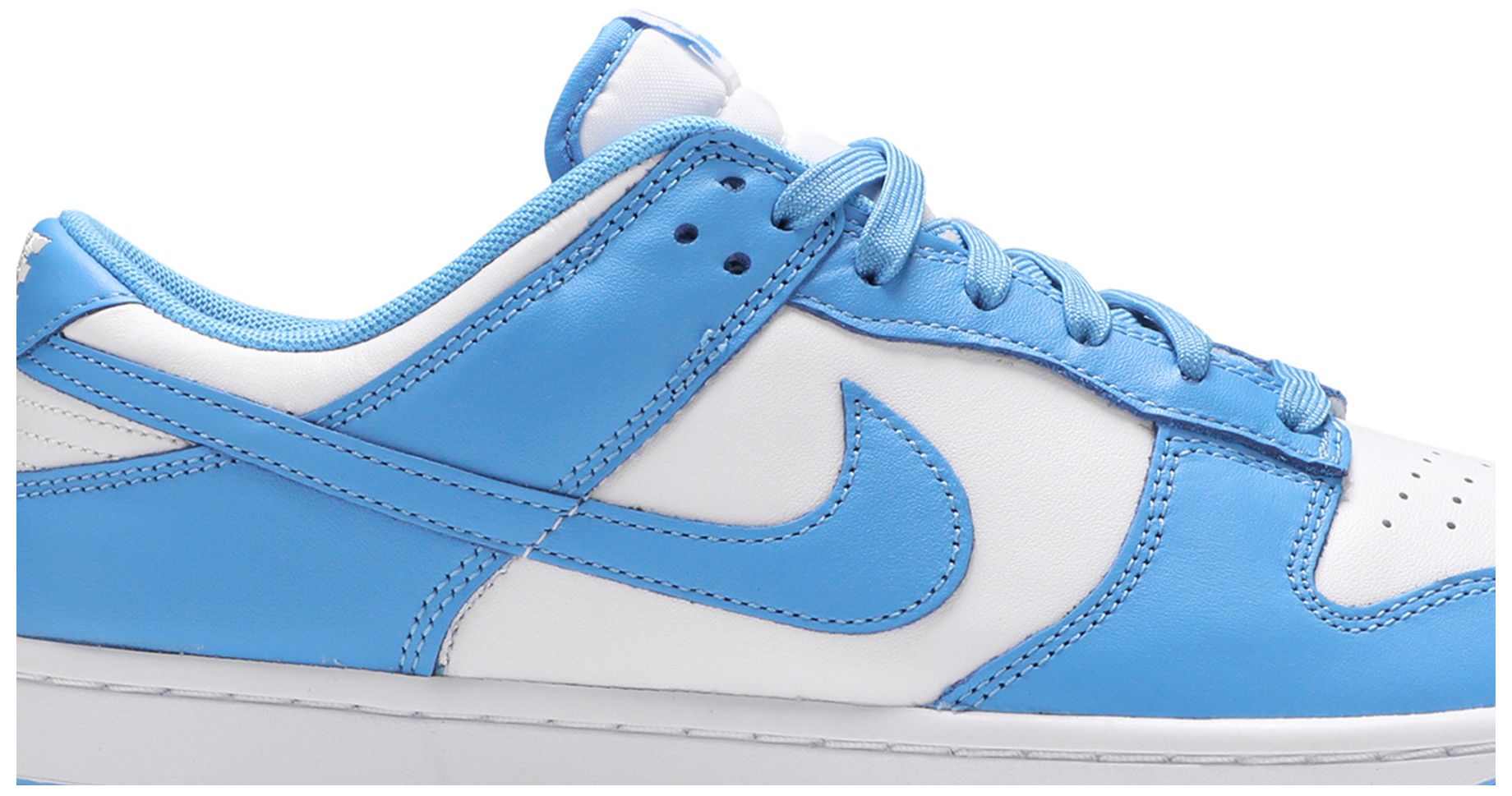 dunk low white university blue