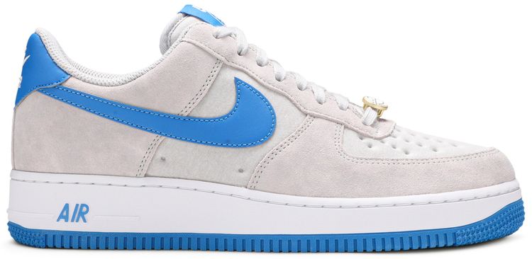 Nike Air Force 1 07 LV8 EMB Grey Fog Light Photo Blue