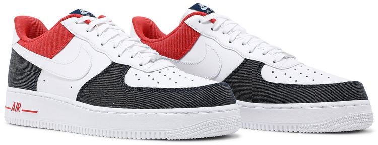 Nike Air Force 1 07 LX White Red Denim