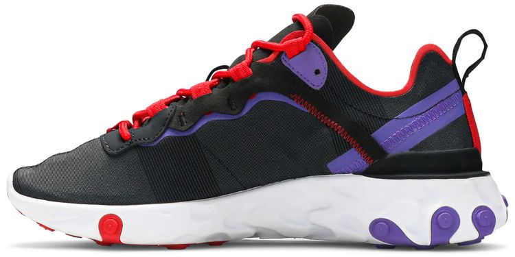 Nike Wmns React Element 55 Black Red Purple