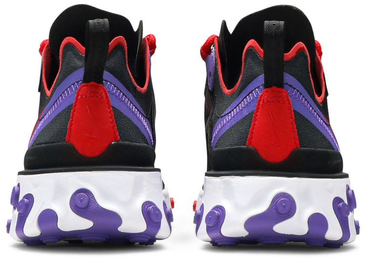 Nike Wmns React Element 55 Black Red Purple