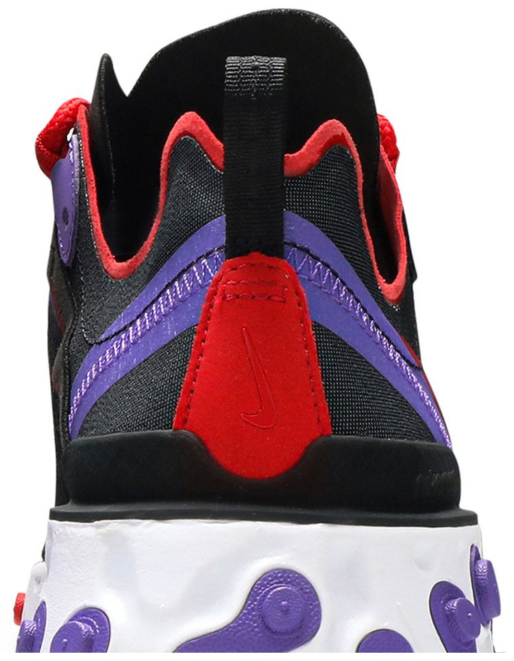 Nike Wmns React Element 55 Black Red Purple