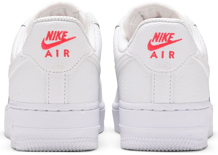 Nike Wmns Air Force 1 07 Essential Summit White Solar Red