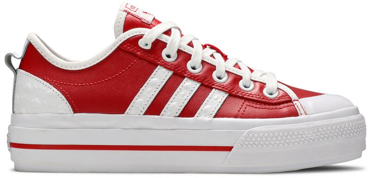 Adidas Wmns Nizza RF Platform Heart Embossed   Scarlet