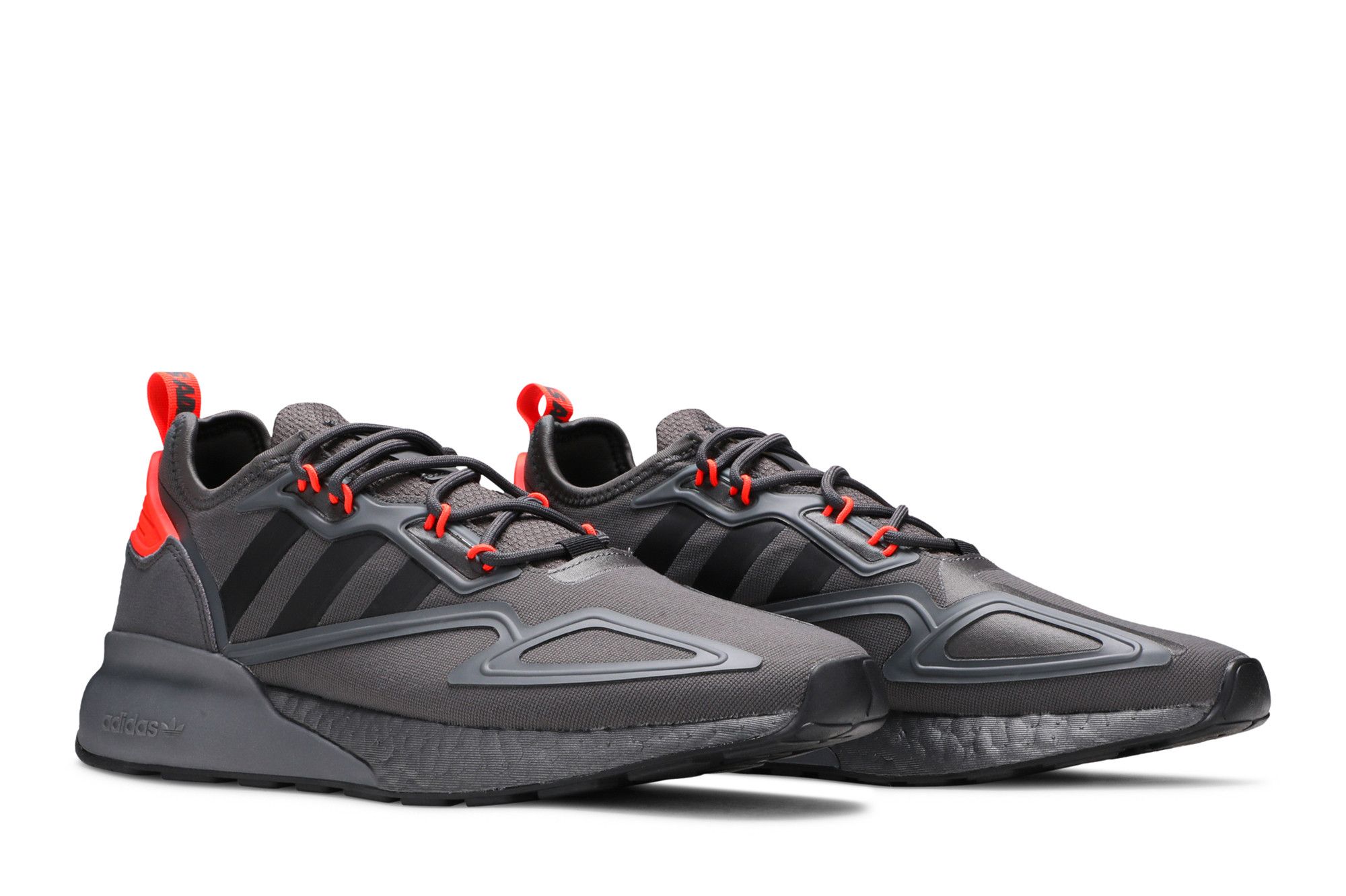 Buy Adidas ZX 2K Boost 'Grey Solar Red' - H06576 | GOAT