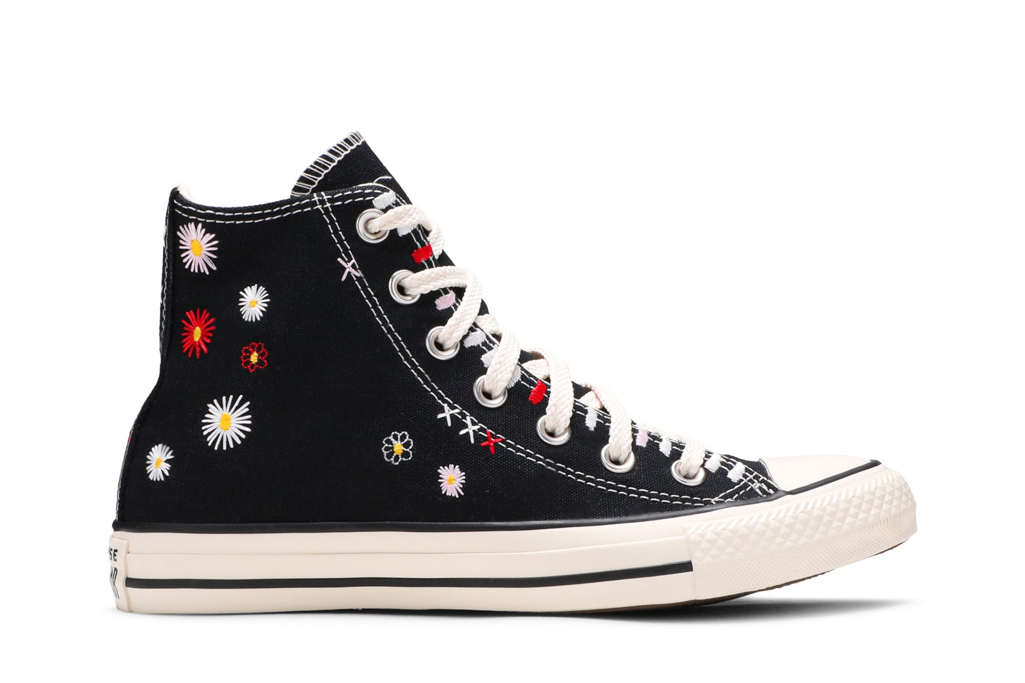 Buy Wmns Chuck Taylor All Star High Daisy Embroidery Black 567993C GOAT CA