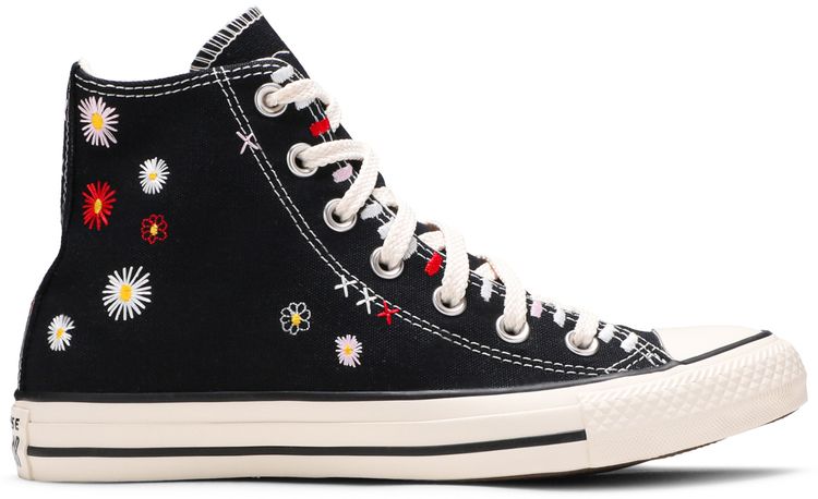 Converse Wmns Chuck Taylor All Star High Daisy Embroidery   Black