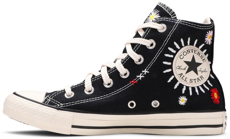 Converse Wmns Chuck Taylor All Star High Daisy Embroidery   Black