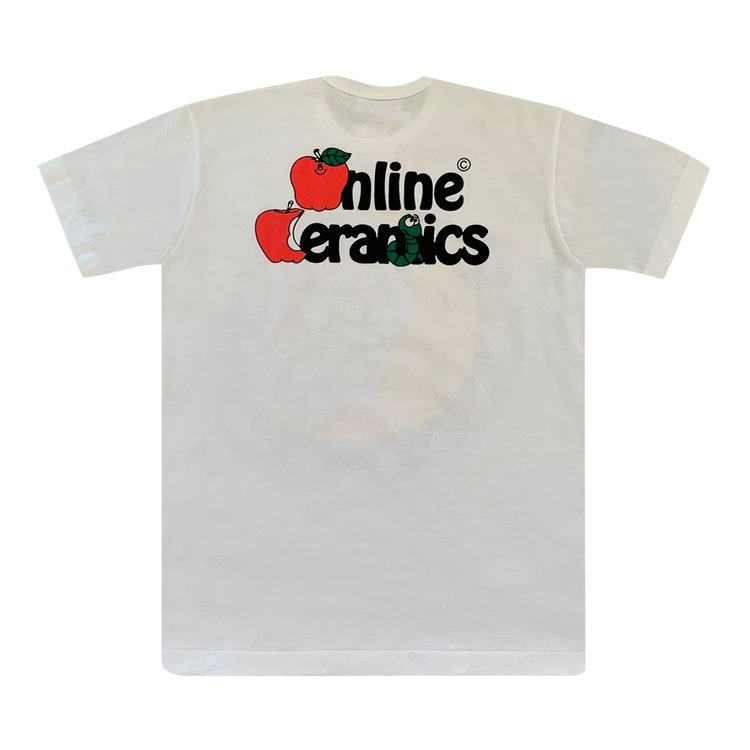 Online Ceramics x Comme des Garons Halloween Turtle Moon Tee White