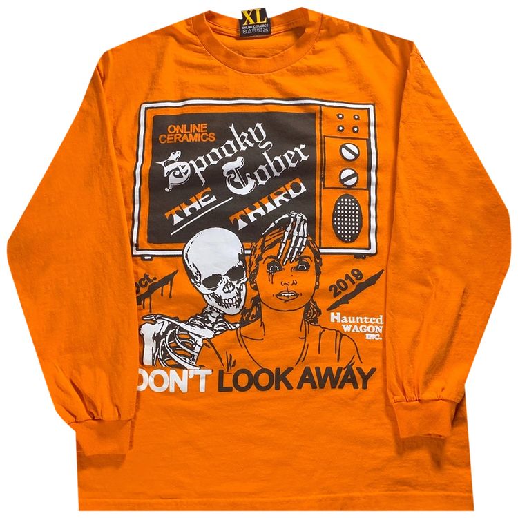 Online Ceramics x A24 Spookytober Long Sleeve Orange