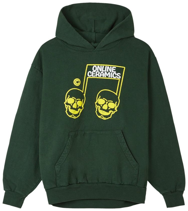 Online Ceramics The Sweet Sound Of Death Logo Hoodie Green