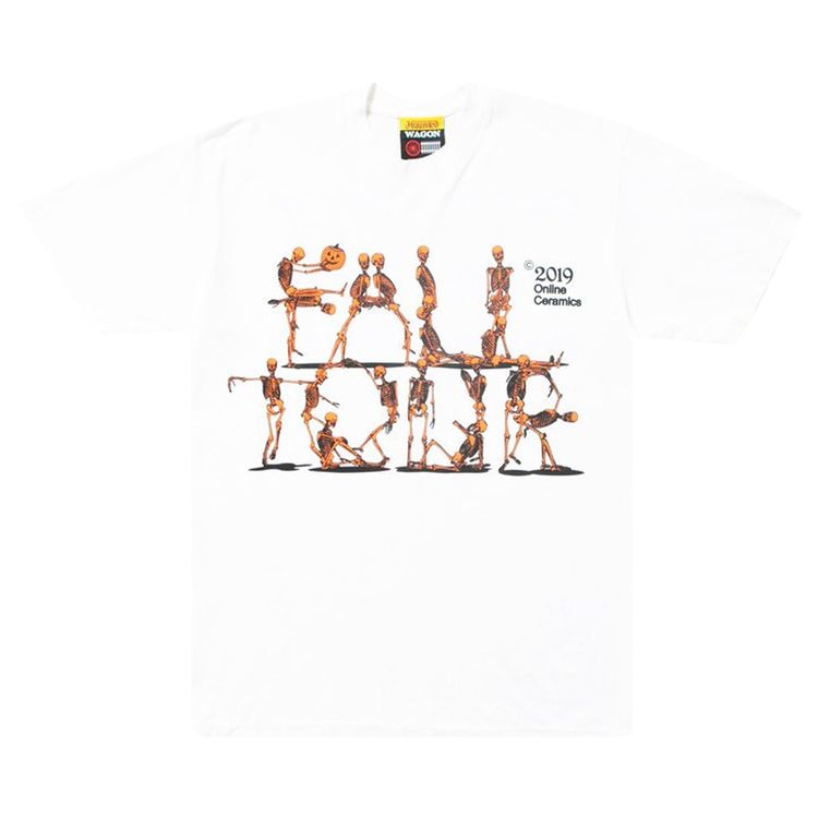 Online Ceramics Fall Tour 2019 Skeleton Tee White