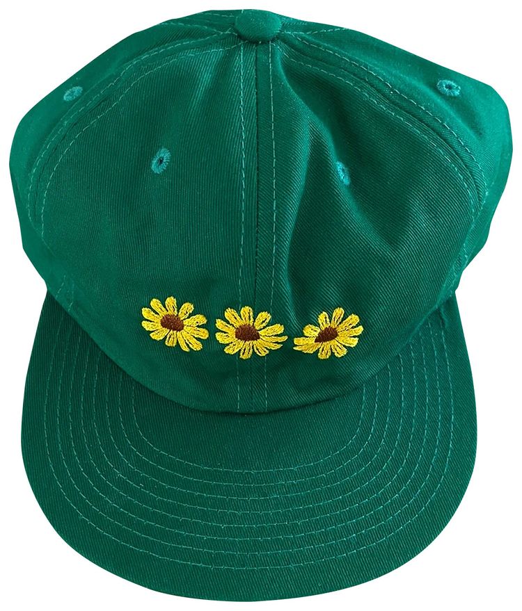 Online Ceramics Sunflower Hat Green
