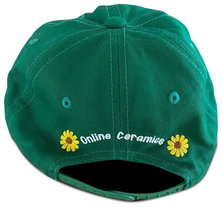 Online Ceramics Sunflower Hat Green