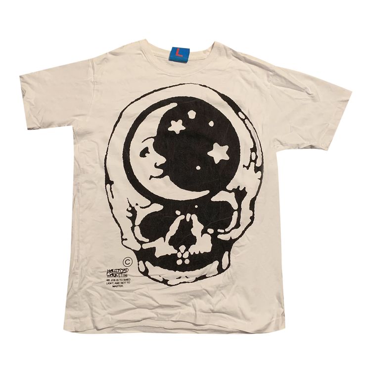 Online Ceramics Skull Tee White