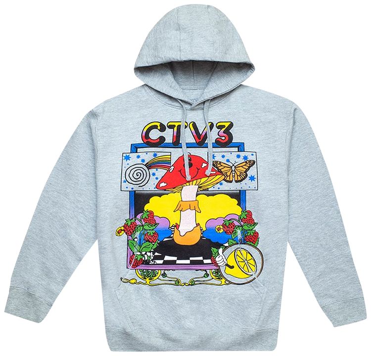 Online Ceramics x Jaden Smith CTV3 Mushroom Hoodie Grey