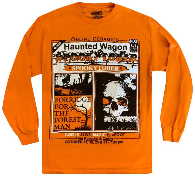 Online Ceramics Drive In To Hell Long Sleeve Orange