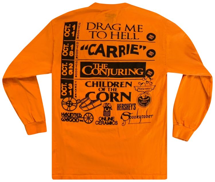 Online Ceramics Drive In To Hell Long Sleeve Orange