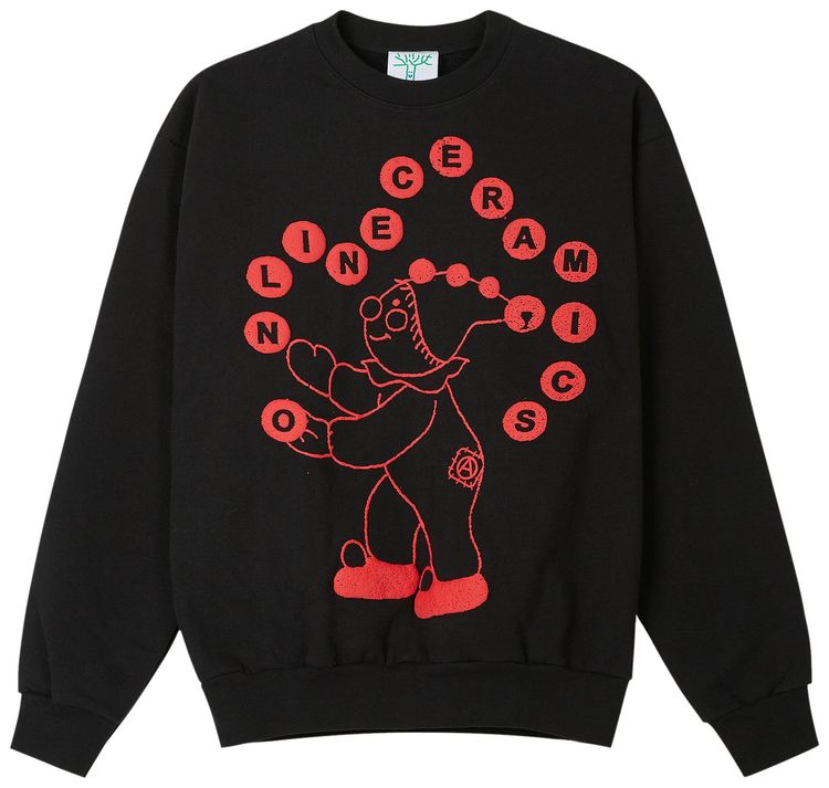 Online Ceramics Anarchy Clown Crewneck Black