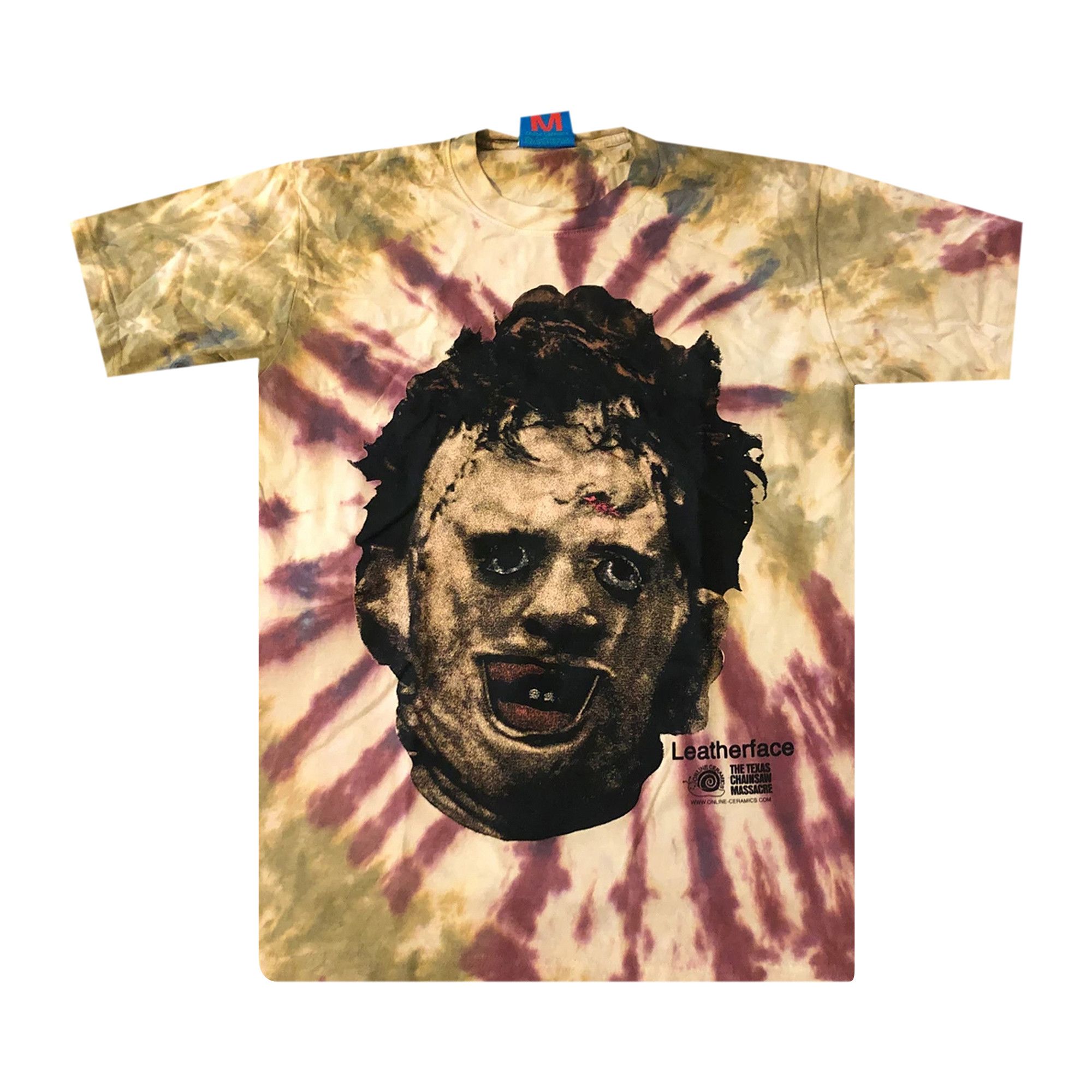 Online Ceramics タイダイ柄 Tシャツ Buy Online Ceramics x Texas Chainsaw Massacre Leatherface
