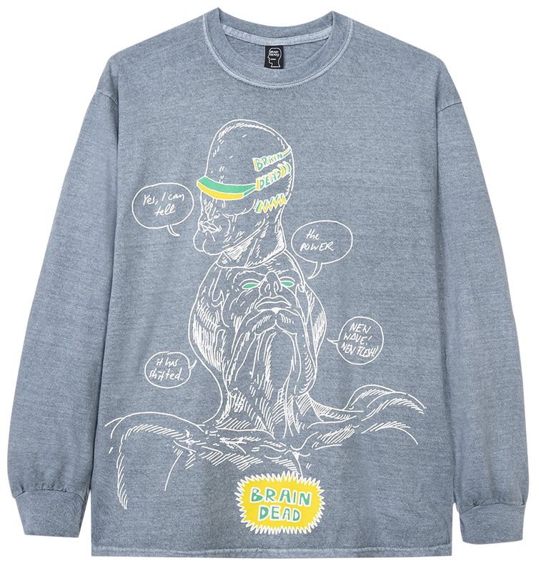 Brain Dead Power Shift Long Sleeve Tee Slate
