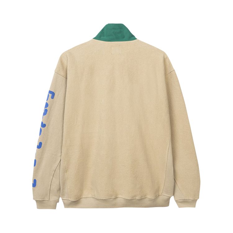 Brain Dead Global Works Snap Mock Neck Pullover Natural