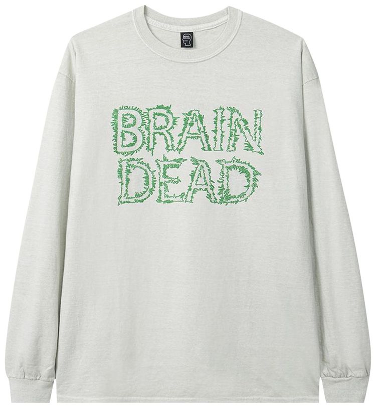 Brain Dead Gooey Long Sleeve Tee Cement